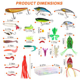 375Pcs Fishing Baits set