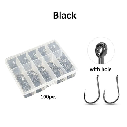 Gold & Black Fishing Hooks Set
