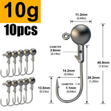 Lead Hook Lua Soft Round Crank Fishing Tackle