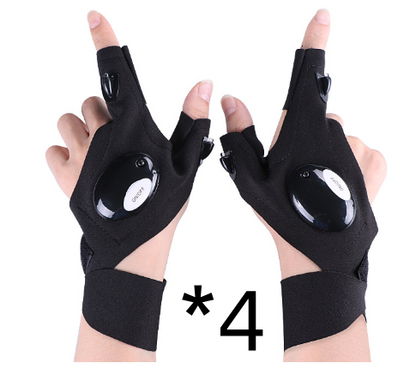 LED Gloves with Waterproof Lights