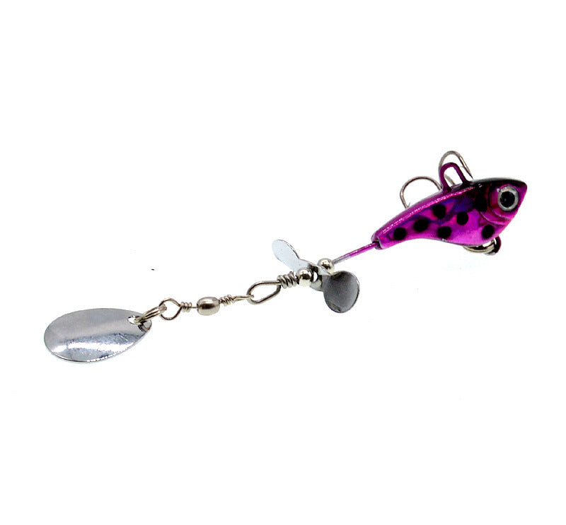 Lead fish-shaped lure rotating sequin lure