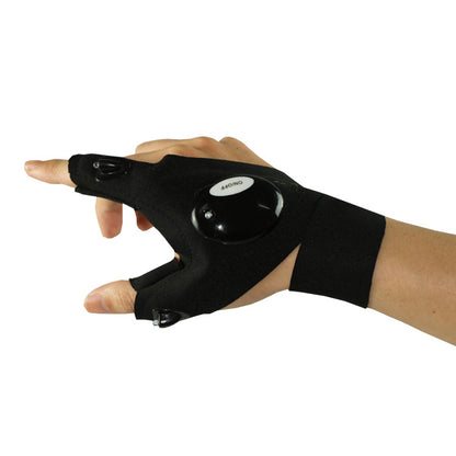 LED Gloves with Waterproof Lights
