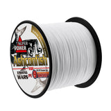 Spool of Ashconfish fishing line with label on a white background