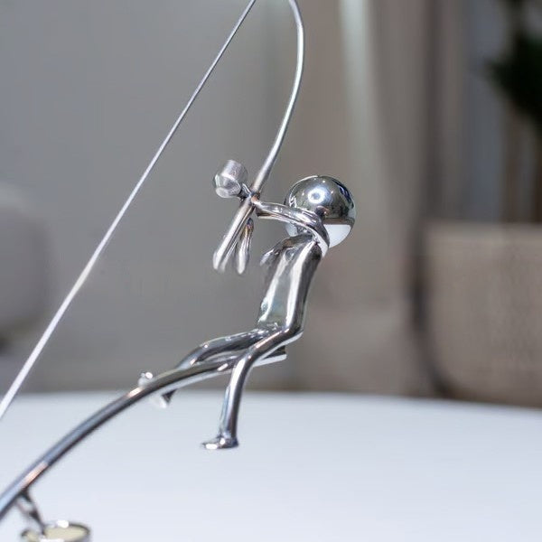 Fisherman Balancing Sculpture