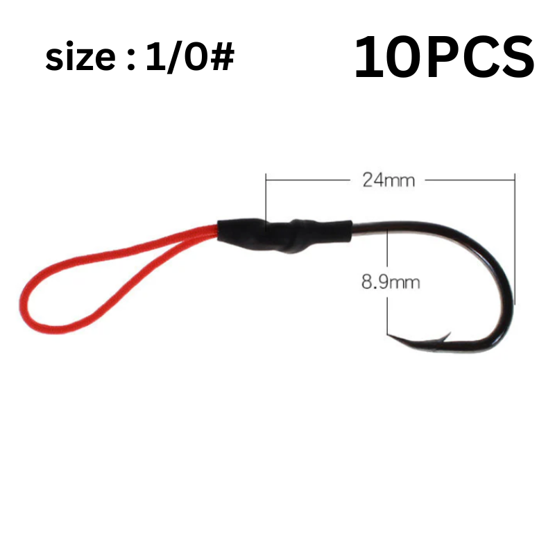 Large Black Bold Iron Plate Hook With Barbs