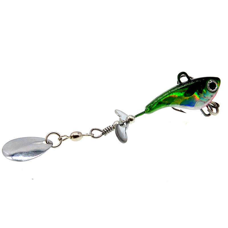 Lead fish-shaped lure rotating sequin lure