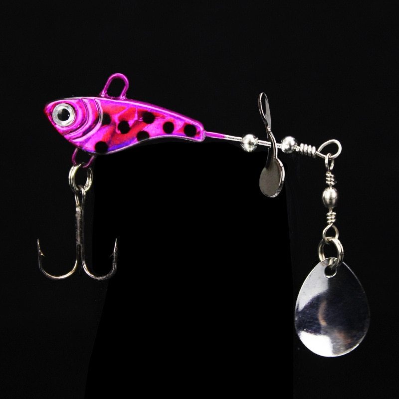 Lead fish-shaped lure rotating sequin lure