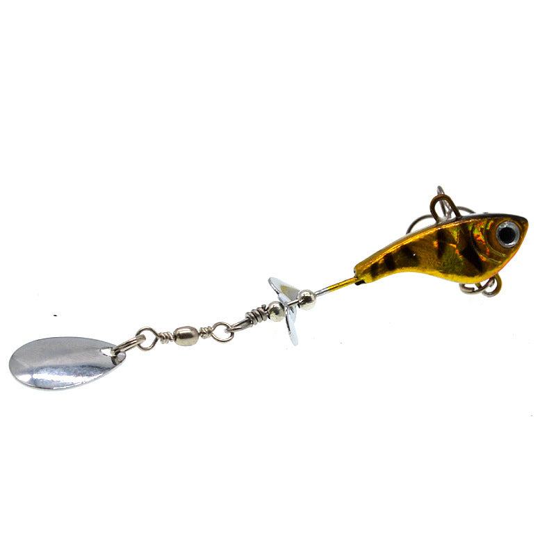 Lead fish-shaped lure rotating sequin lure
