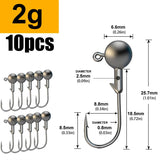 Lead Hook Lua Soft Round Crank Fishing Tackle