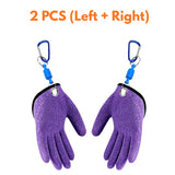 Fishing Catching Gloves with Magnet Release