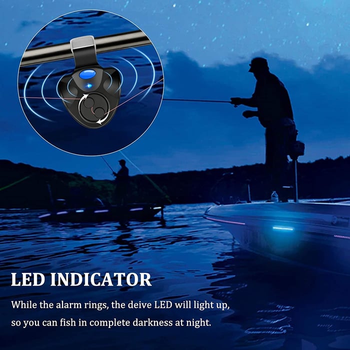 alt="Fishing bite alarm for carp and bass – FishingGearStore.shop"
alt="Sensitive fishing rod bite alarm"