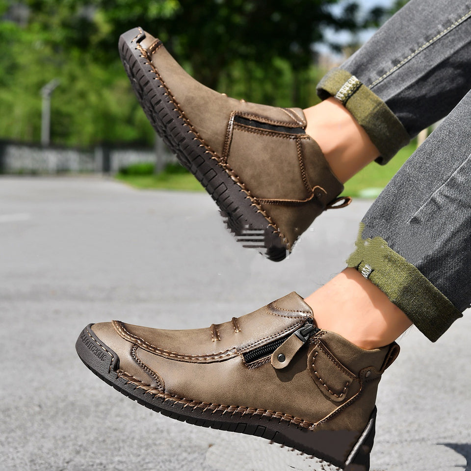 Mid-top Cross-border Martin Boots Vintage Men's