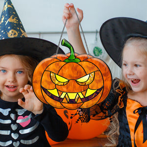 Z_Halloween Pumpkin Bat Ghost Acrylic Hang Decorations