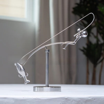 Fisherman Balancing Sculpture