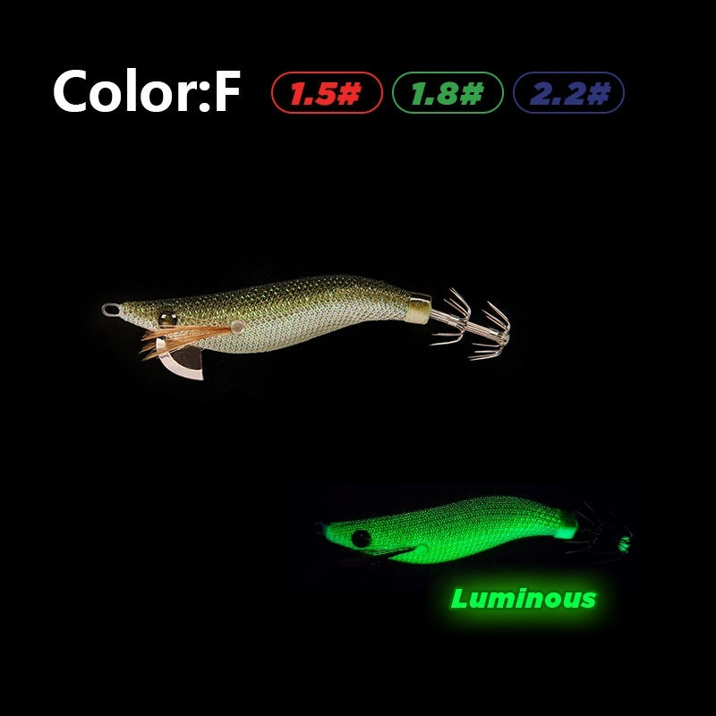 Wooden Shrimp Fishing Lure