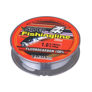 Spool of Yagai Super Fishingline with red label on a white background