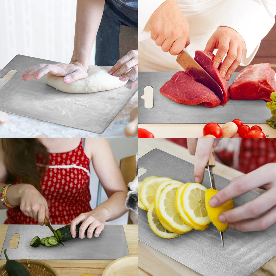 Double-Sided Titanium Camping Cutting Board