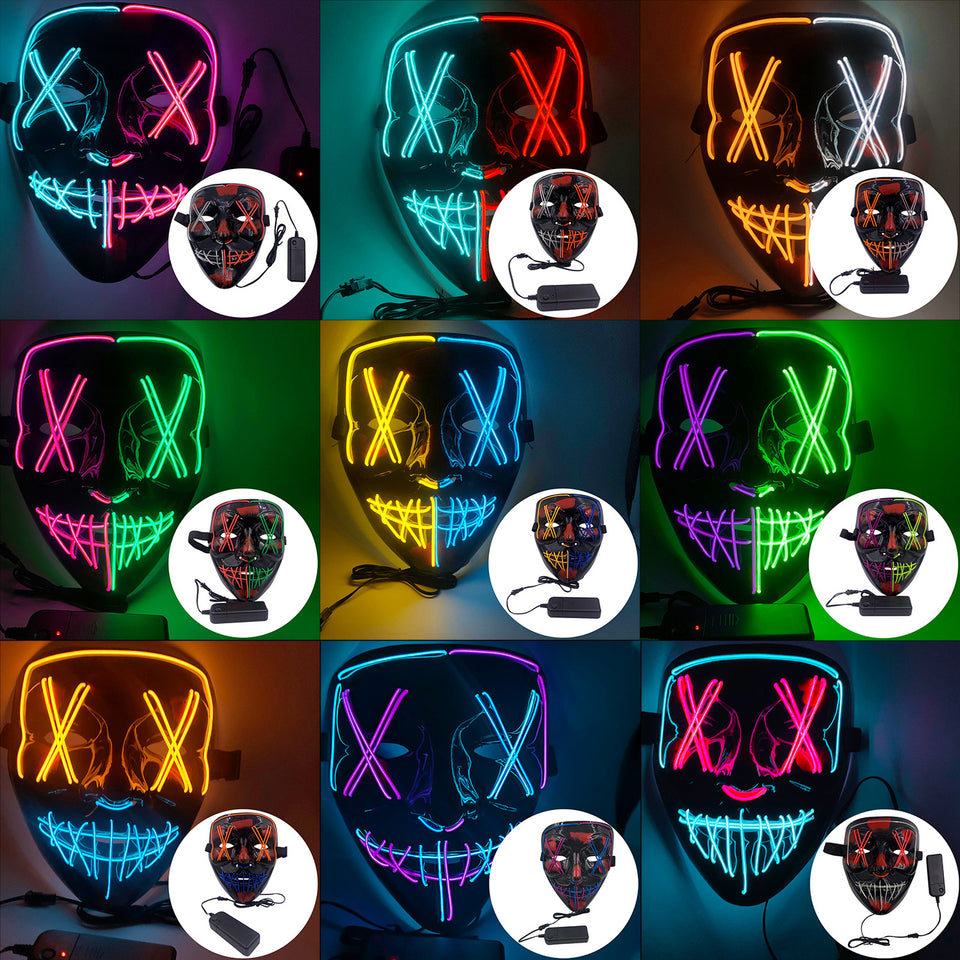 Z_EL Halloween Colorful Mask Dance Equipment