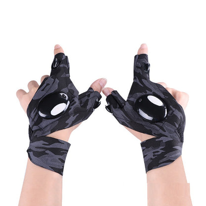 LED Gloves with Waterproof Lights