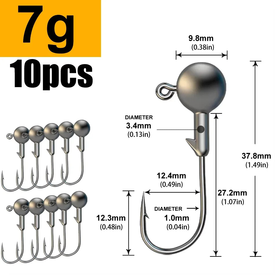 Lead Hook Lua Soft Round Crank Fishing Tackle