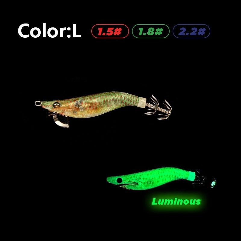 Wooden Shrimp Fishing Lure