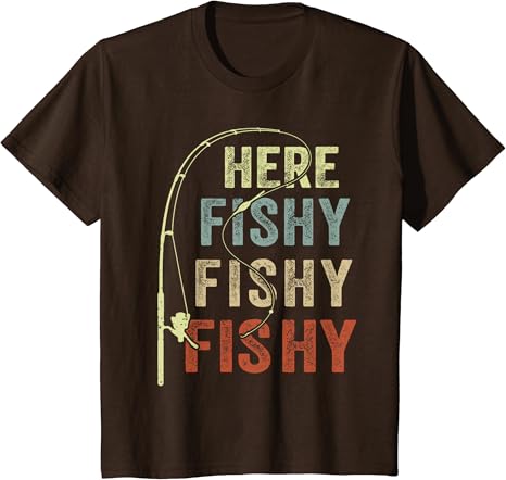 T-shirt Here Fishing