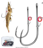 Live Fish Hook on Shrimp Back