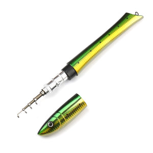 Compact and portable pen rod for easy transport during fishing trips
