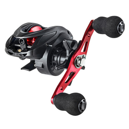 "Durable long-distance reel designed for both freshwater and saltwater fishing