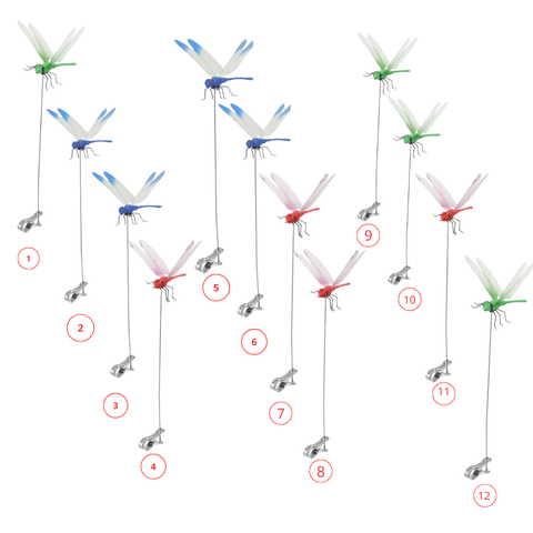 3D Dragonfly Clip