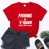 Fishing print t-shirt
