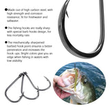 Gold & Black Fishing Hooks Set