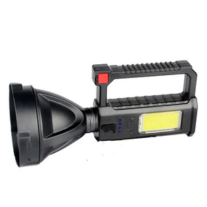 Strong light flashlight with bracket
