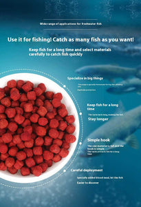 Grass green bait particles ideal for freshwater carp fishing success