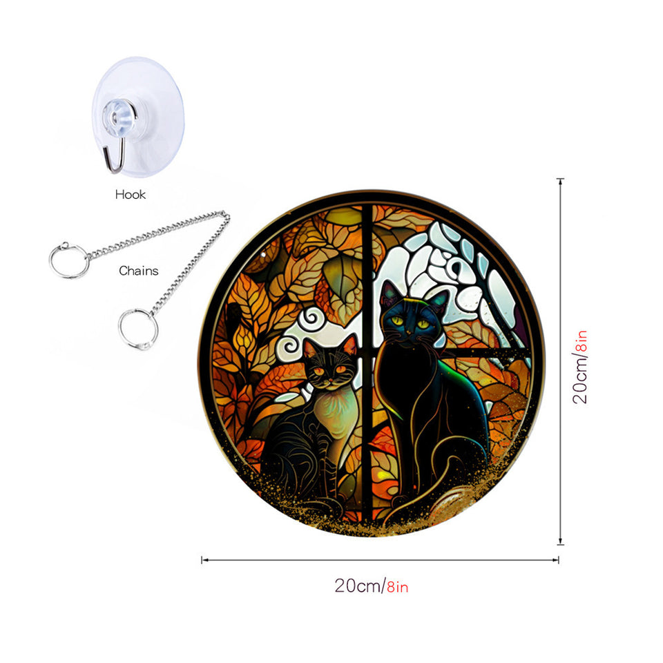 Z_Halloween Pumpkin Bat Ghost Acrylic Hang Decorations