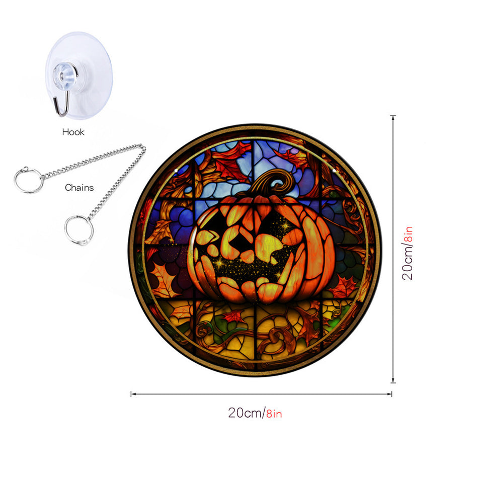 Z_Halloween Pumpkin Bat Ghost Acrylic Hang Decorations