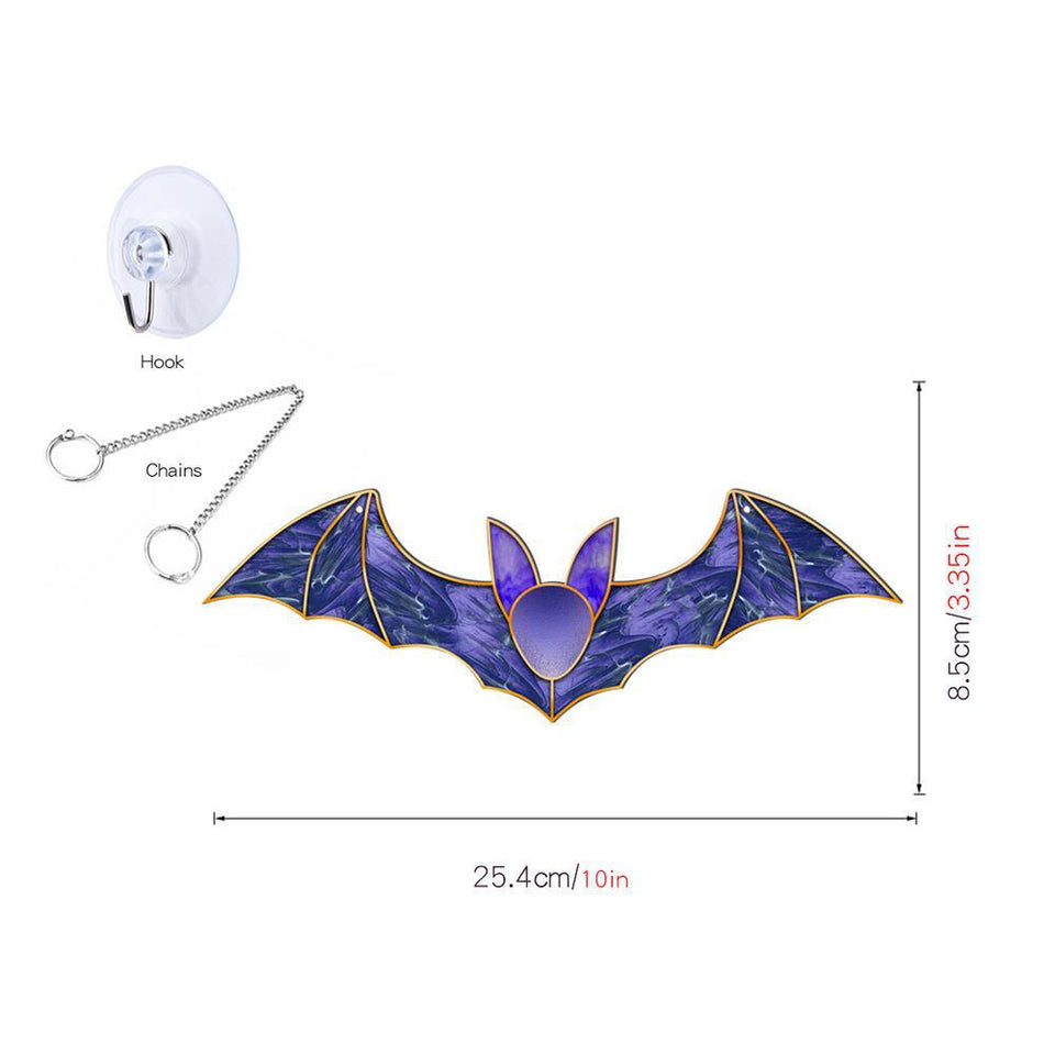 Z_Halloween Pumpkin Bat Ghost Acrylic Hang Decorations