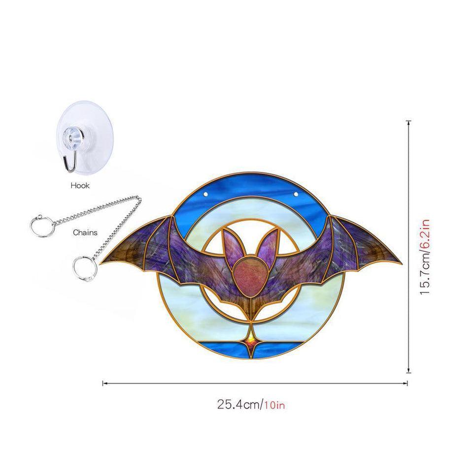 Z_Halloween Pumpkin Bat Ghost Acrylic Hang Decorations