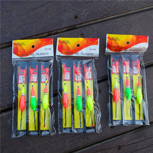 Fishing accessories organized in a lightweight foam suit outdoors.