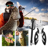 Premium fishing pliers with spring-loaded handle for smooth operation