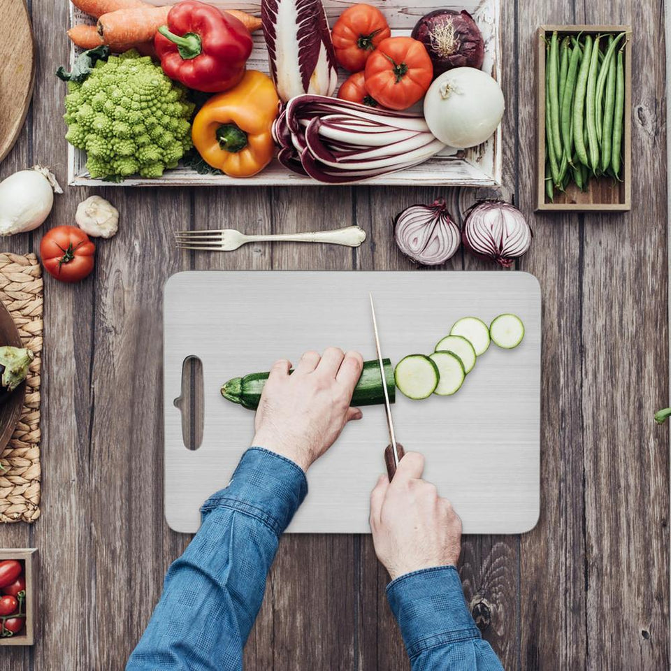 Double-Sided Titanium Camping Cutting Board