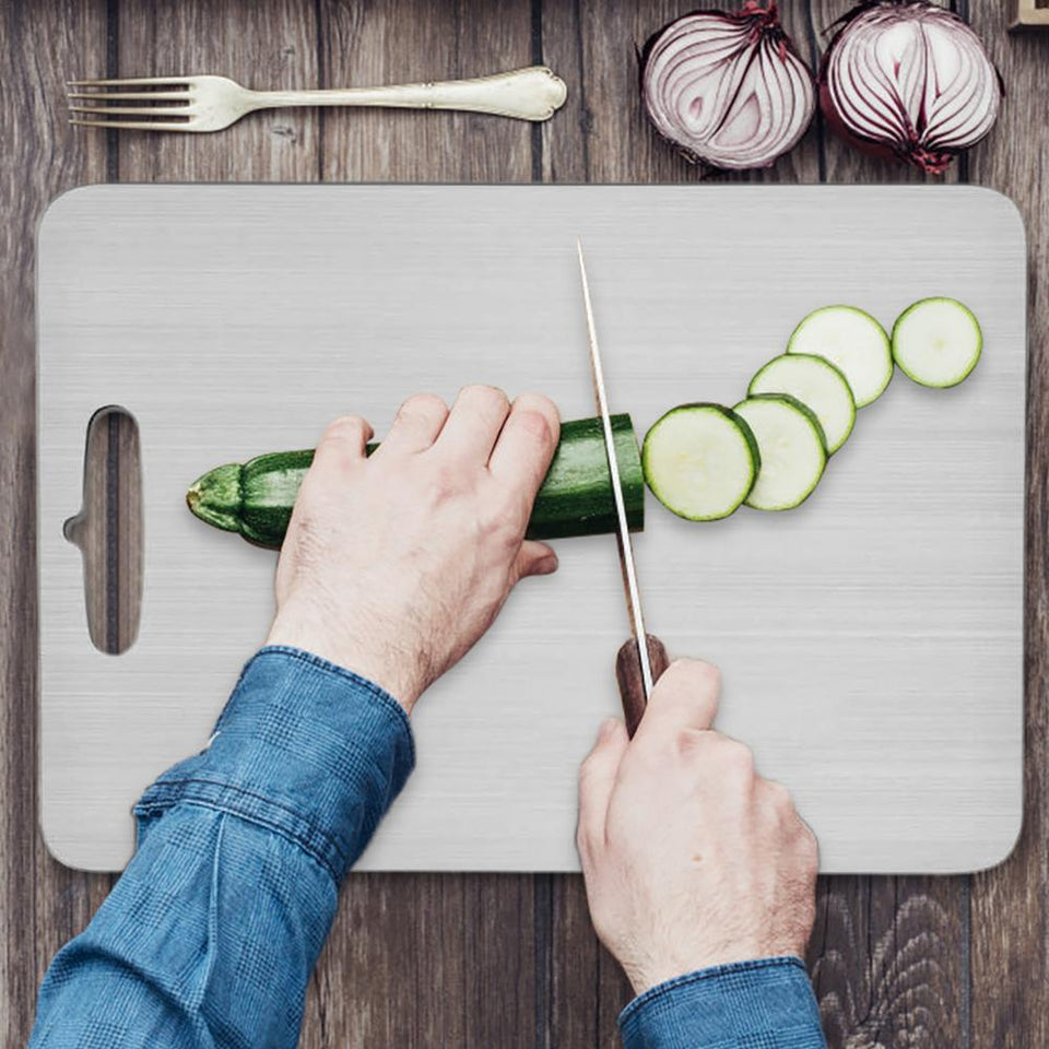 Double-Sided Titanium Camping Cutting Board