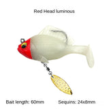 6Pcs Multiple Pre-Rigged Jig Head Soft FishingLures