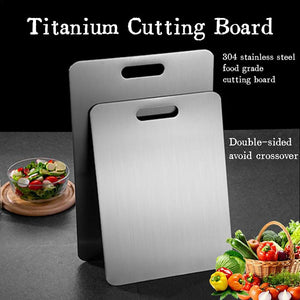 Double-Sided Titanium Camping Cutting Board