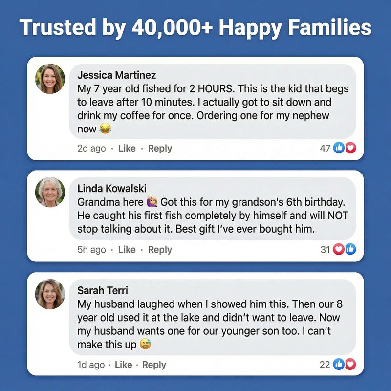 Reviews from customers on a blue background with text and user comments.