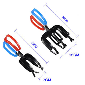 Stainless steel fishing pliers with a sharp cutting blade and ergonomic grip.