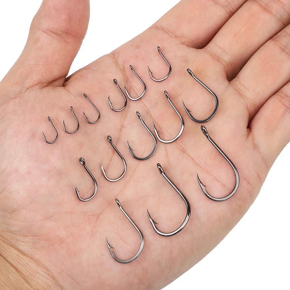 Strong carp fishing hooks with circle design