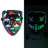 Z_EL Halloween Colorful Mask Dance Equipment