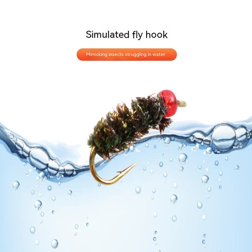 Hair Hook Worm Hook With White Mouth Bait