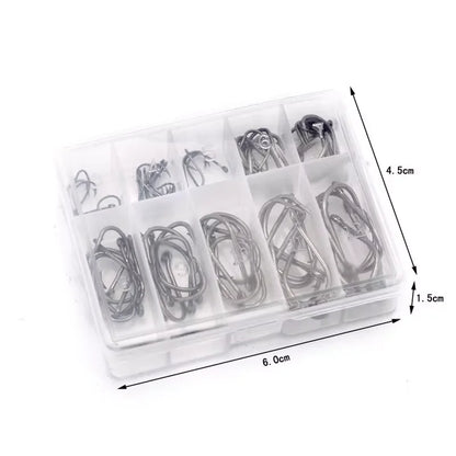 Gold & Black Fishing Hooks Set